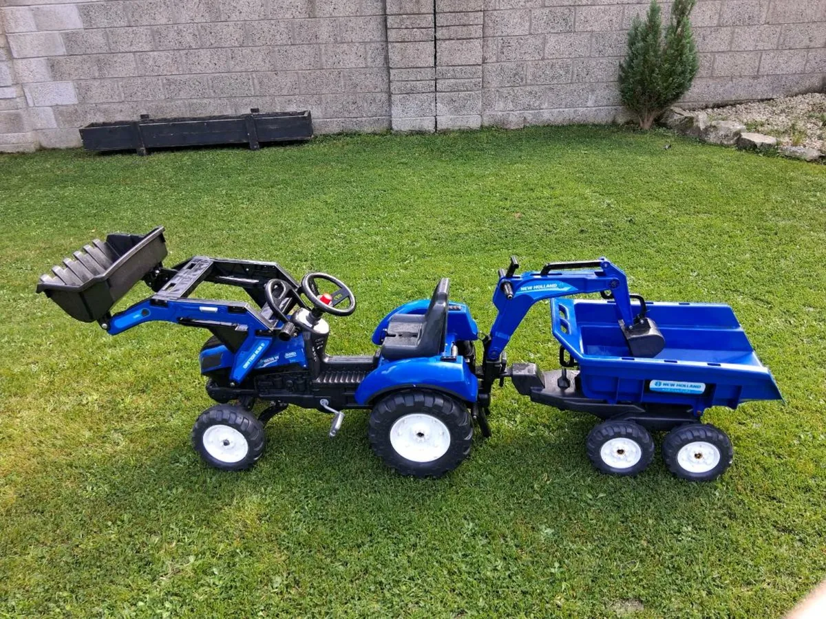 New Holland Tractor/Trailer/Digger. JCB Digger - Image 3
