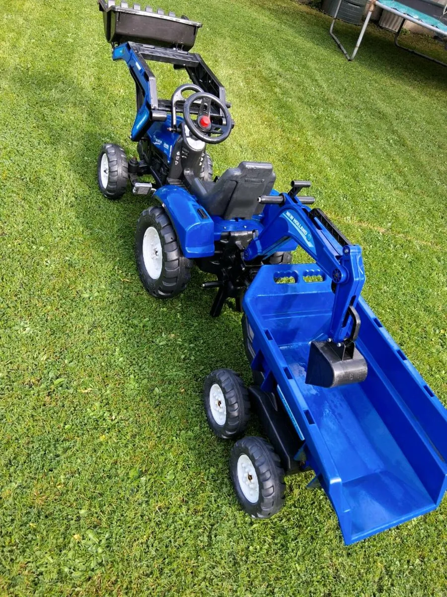 New Holland Tractor/Trailer/Digger. JCB Digger - Image 4