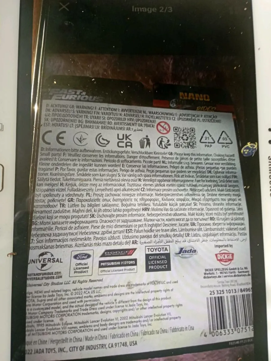 FAST AND FURIOUS 3-PACK HOLLYWOOD RIDES DIE-CAST - Image 3