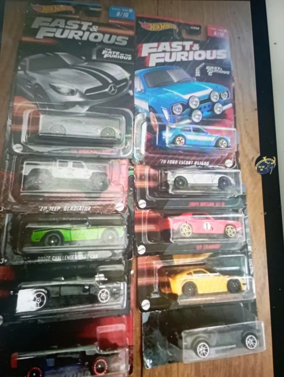 HOT WHEELS DIE-CAST FAST AND FURIOUS MODLE'S CARS - Image 1