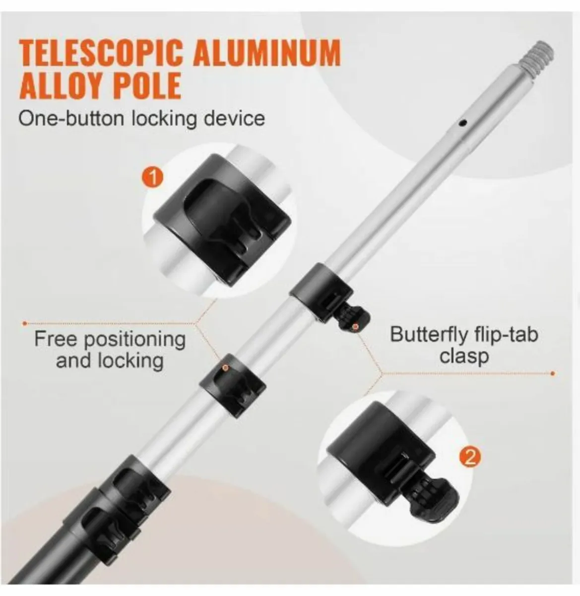 Manual Pole Saw, 1.5-6.1 m Extendable Tree Pruner - Image 3