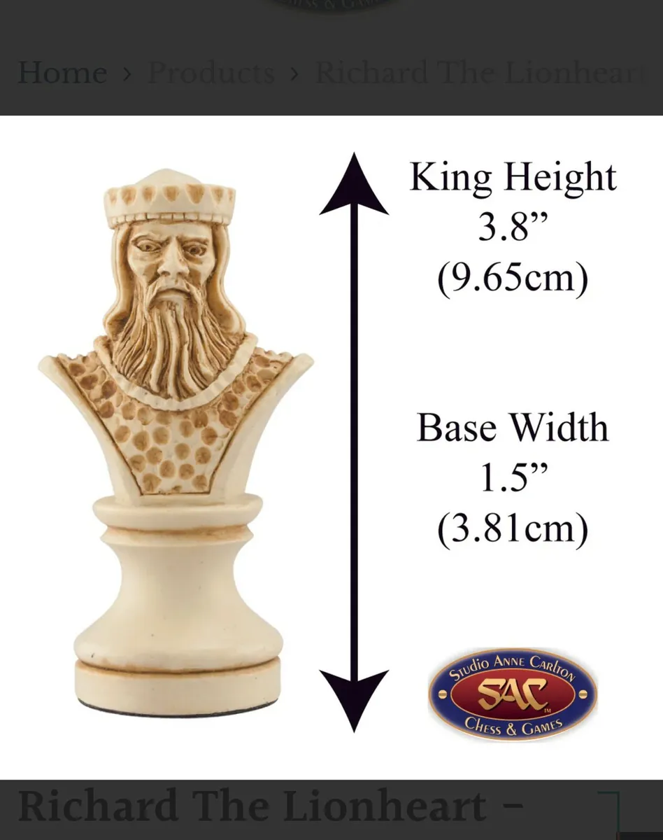 Chess Set Richard The Lionheart StudioAnneCarlton - Image 2
