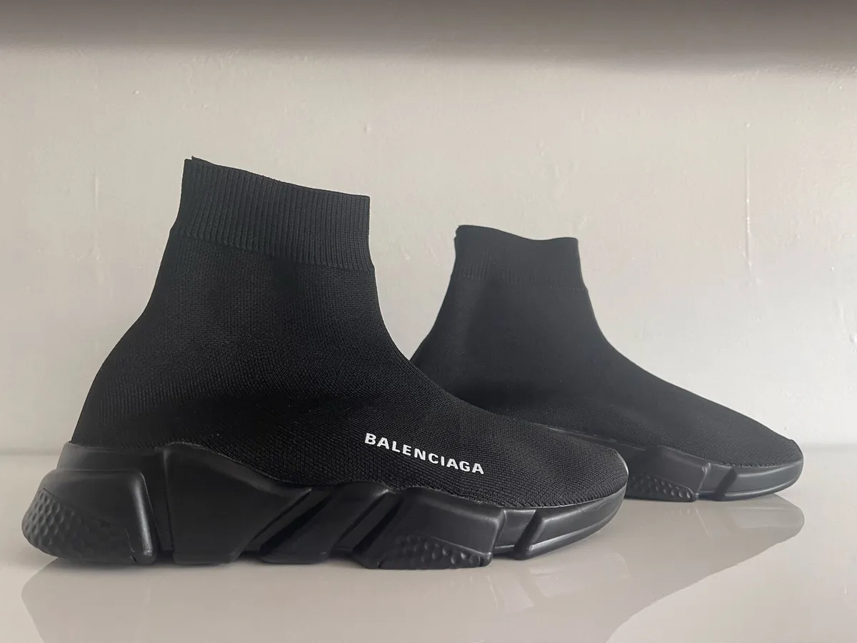Black Balenciagas Junior Size 4 - Image 1