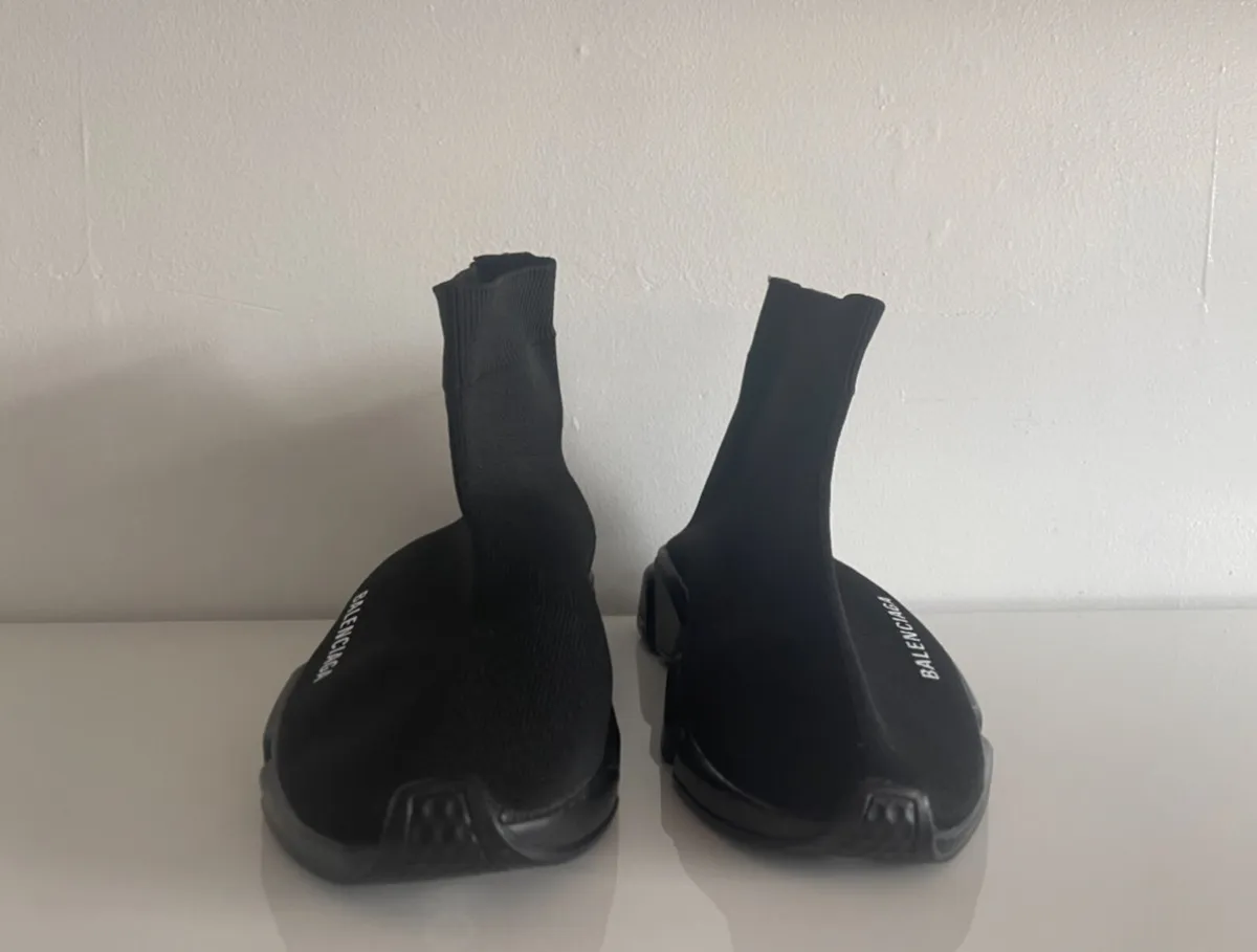Black Balenciagas Junior Size 4 - Image 3
