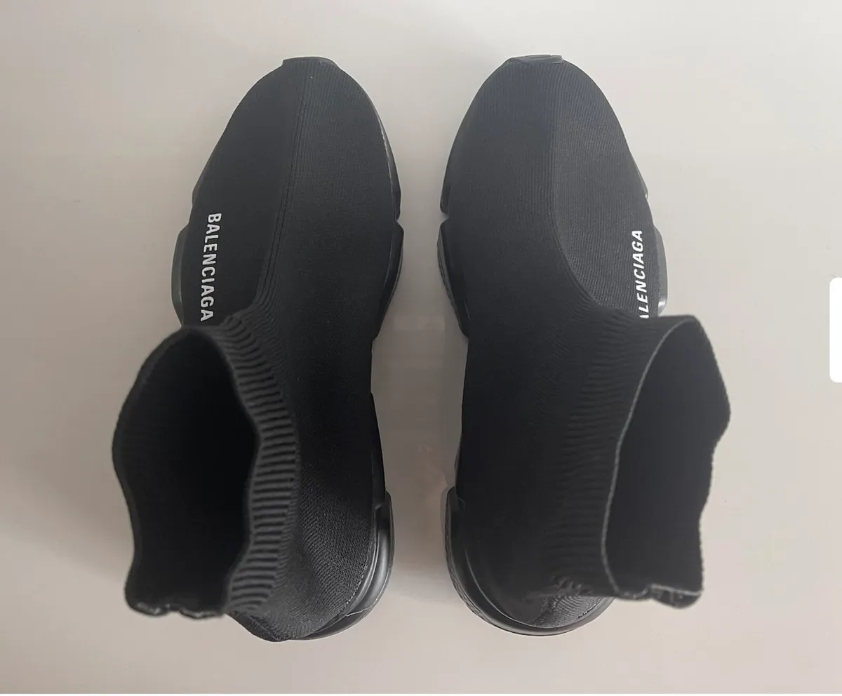 Black Balenciagas Junior Size 4 - Image 4