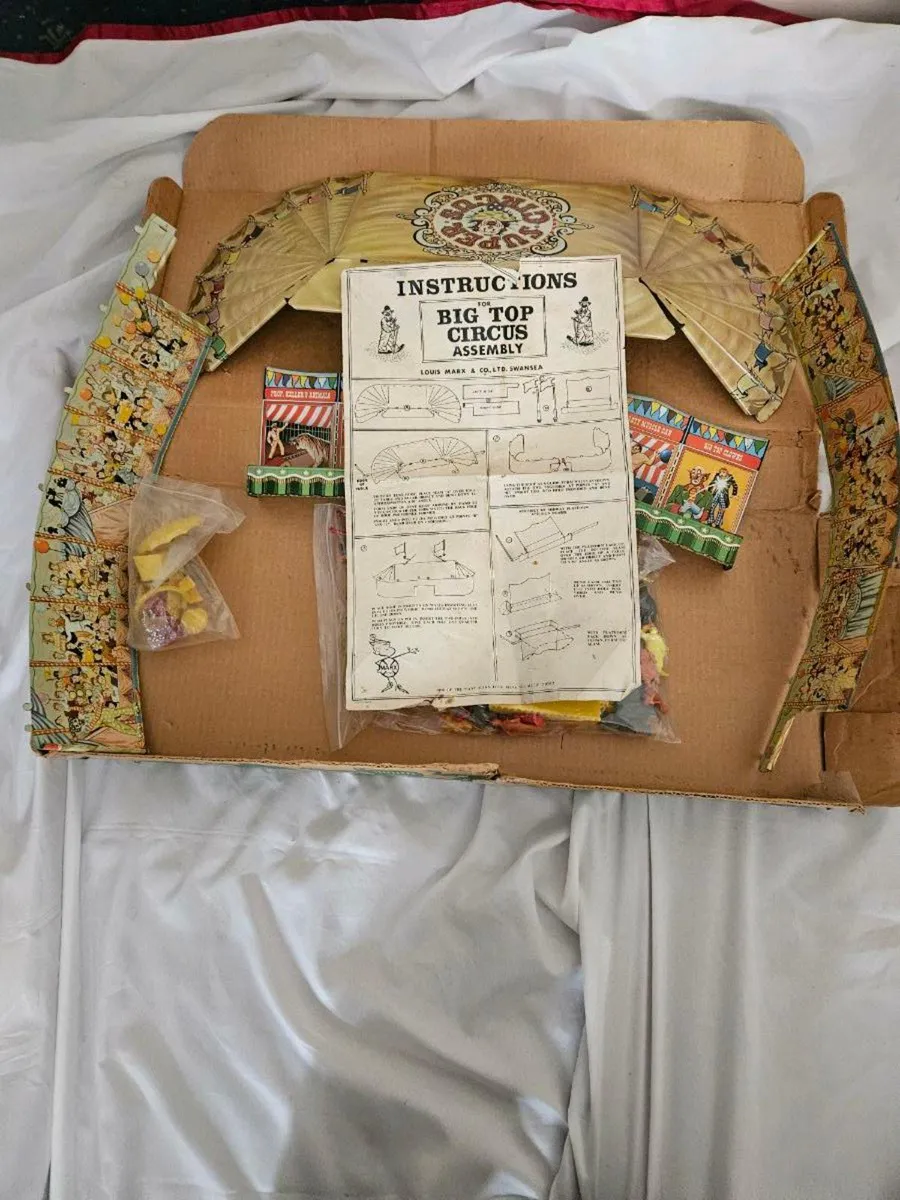 Vintage Louis Marx Tinplate Big Top Circus - Image 2