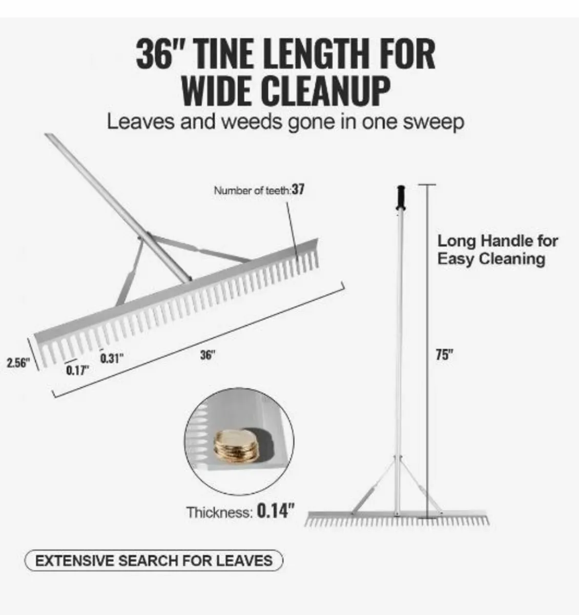 Landscape Rake, 915mm Head - Image 2