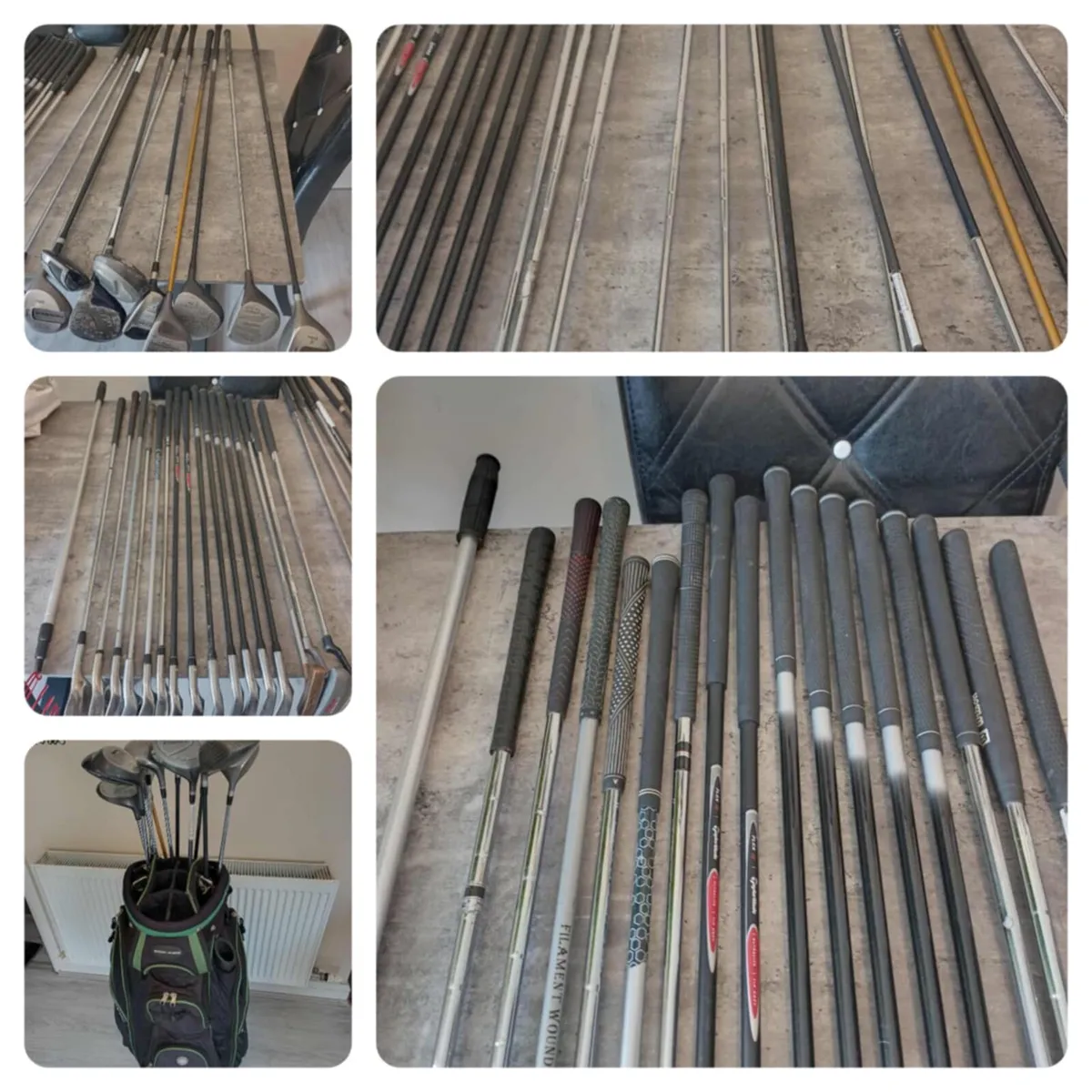 A selection of golf clubs bag and Golf balls. - Image 4