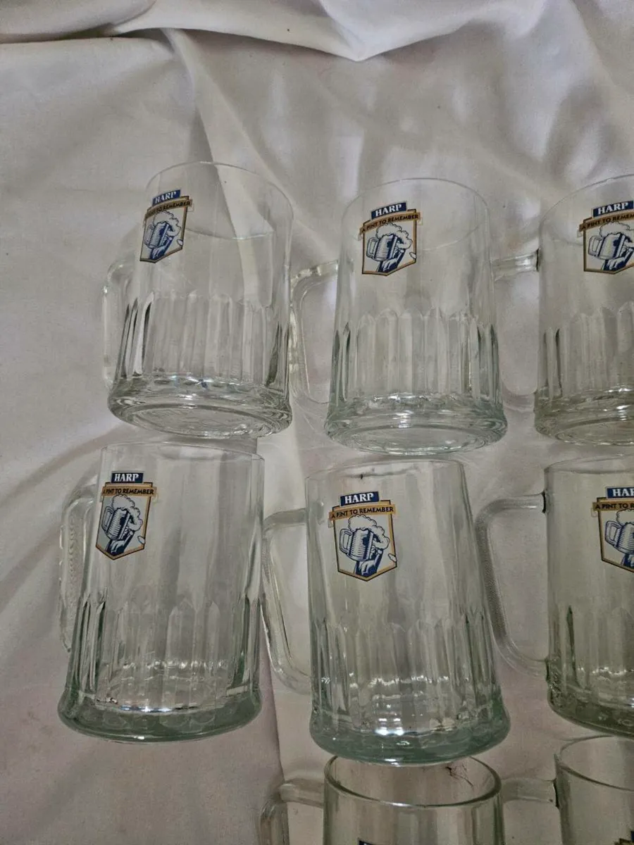 Guinness Harp Tankard Pint Glasses - Image 2