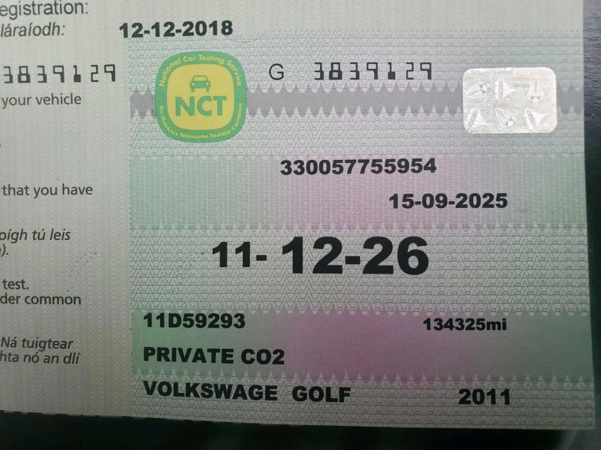 '11 Golf 1.6 15 Months NCT - Image 1