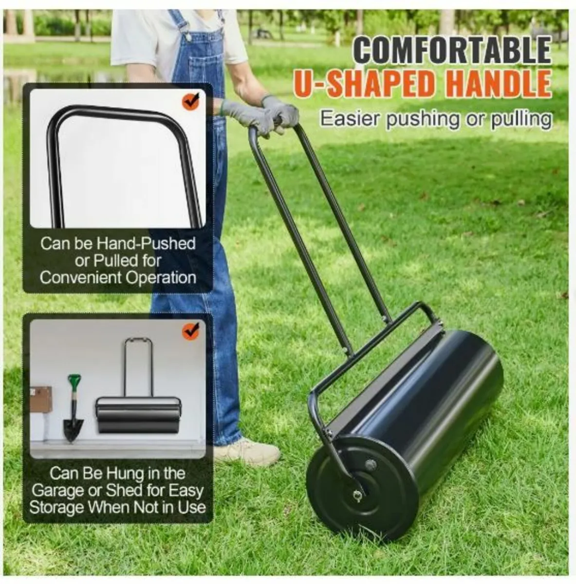 Lawn Roller, 17 Gallon Sand/Water Filled - Image 4