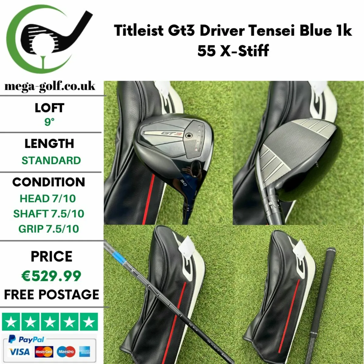 Titleist Gt3 Driver / 9° / X-stiff - Image 1