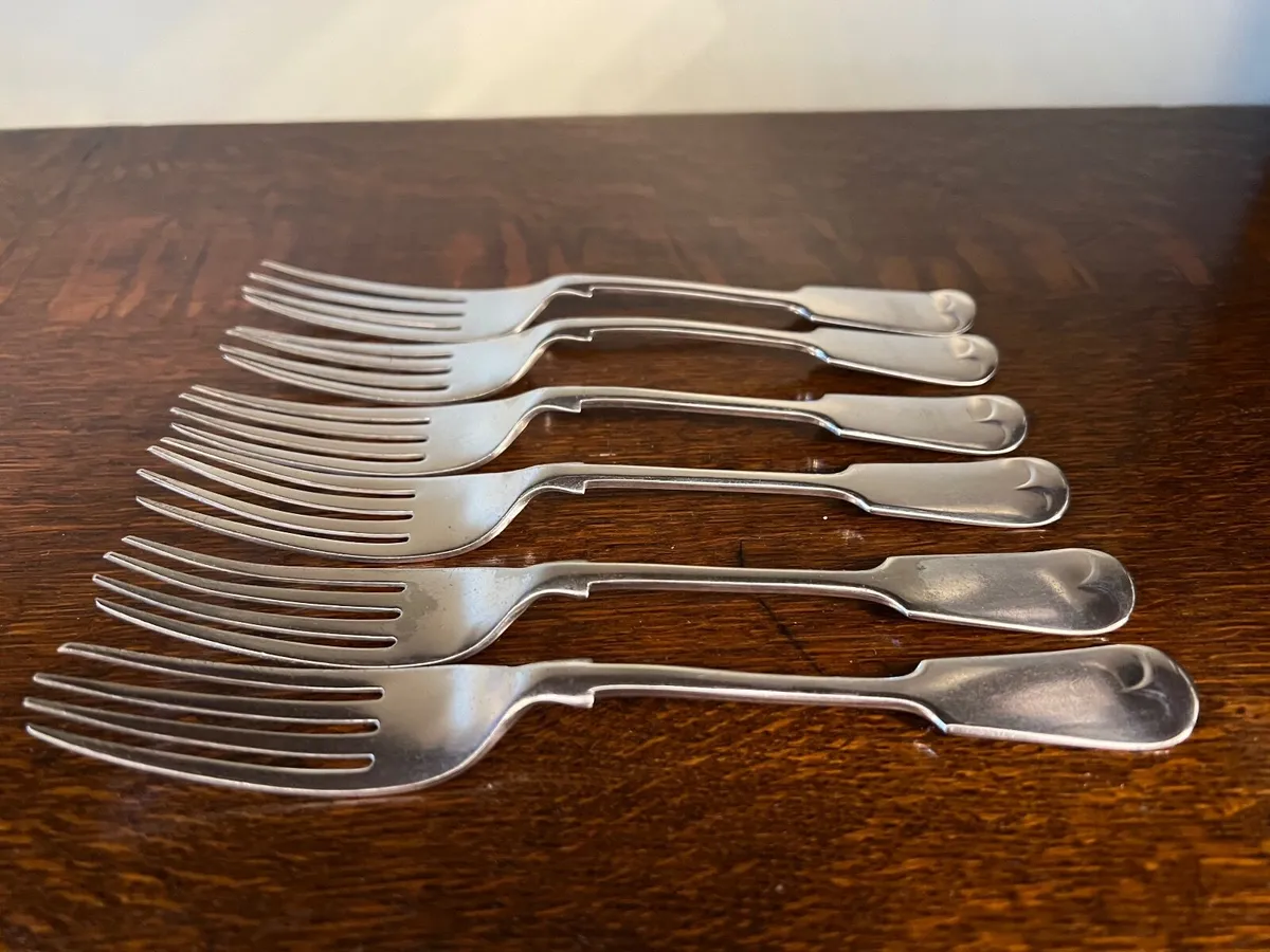 Antique Silver-Plated Forks - Image 1