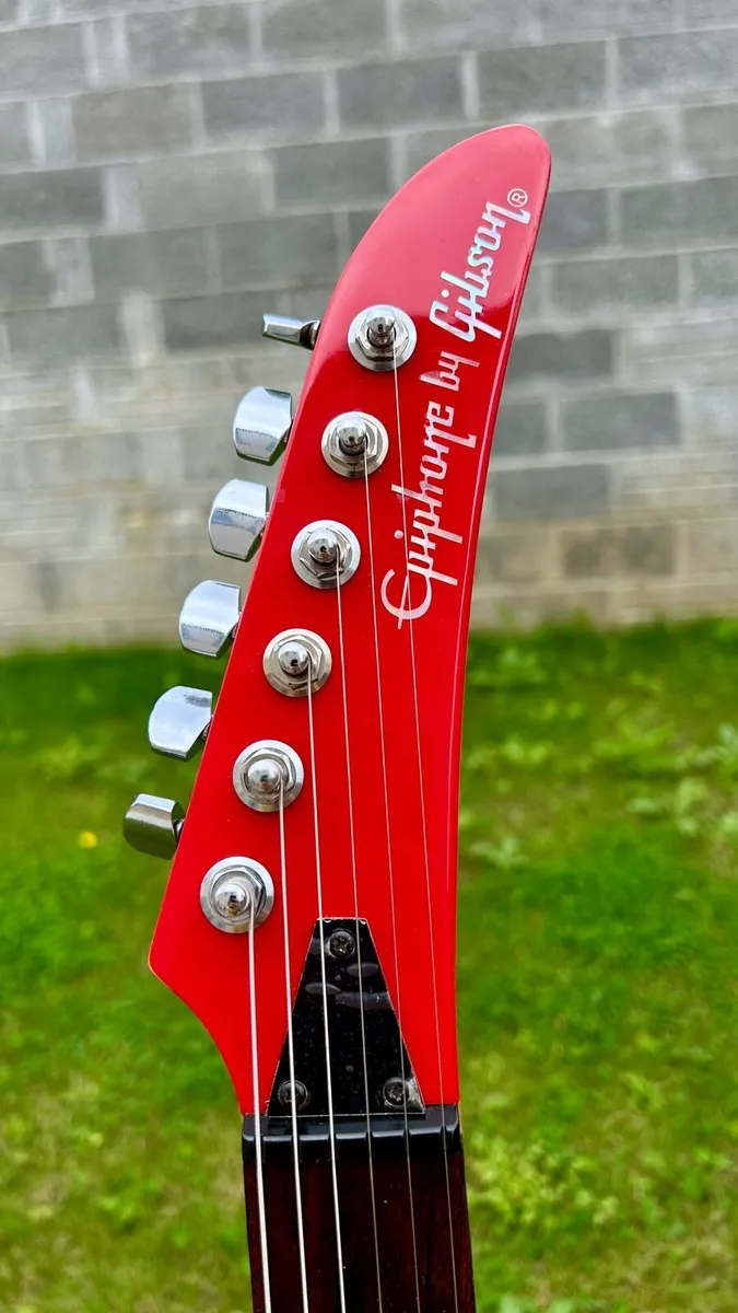 Rare 1988 Epiphone S310 Strat Style Fiesta Red - Image 4