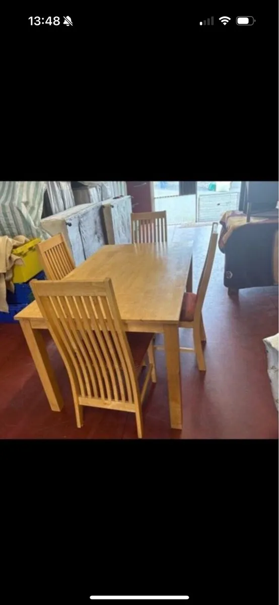 Kitchen table 4 chairs - Image 2