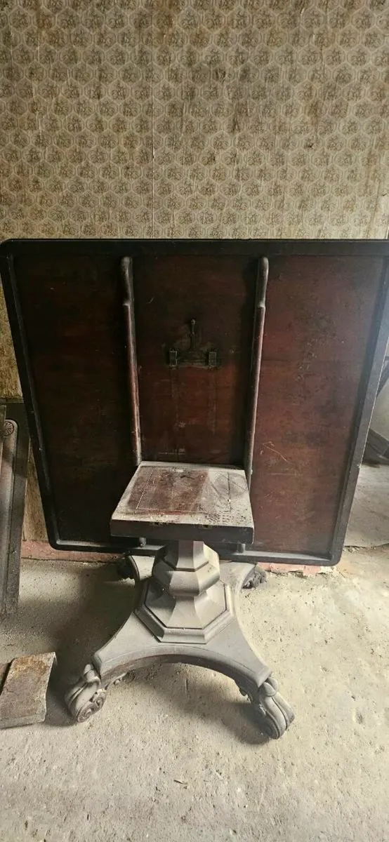 Antique Tilt-Top Dining Table - Image 3