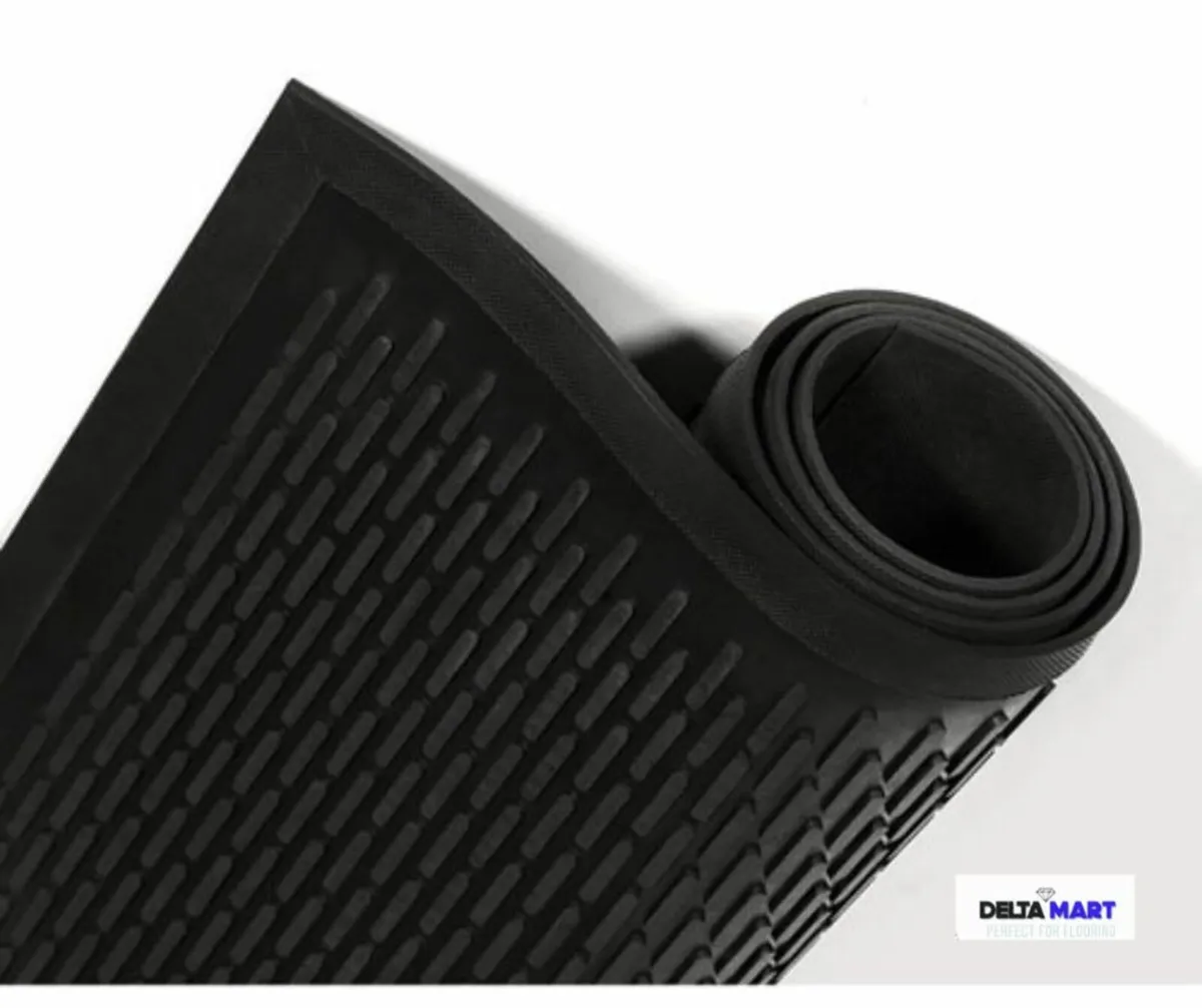 5x3 Heavy Duty Scraper Rubber Mat – Industrial, St - Image 2