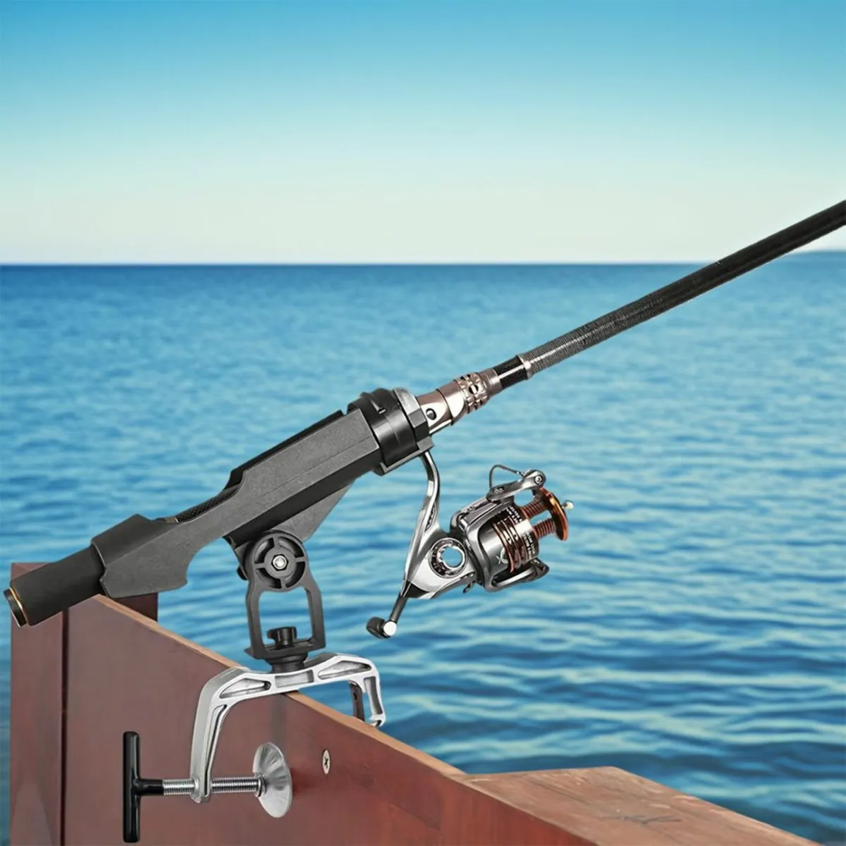Fishing rod holder for boat - Image 1