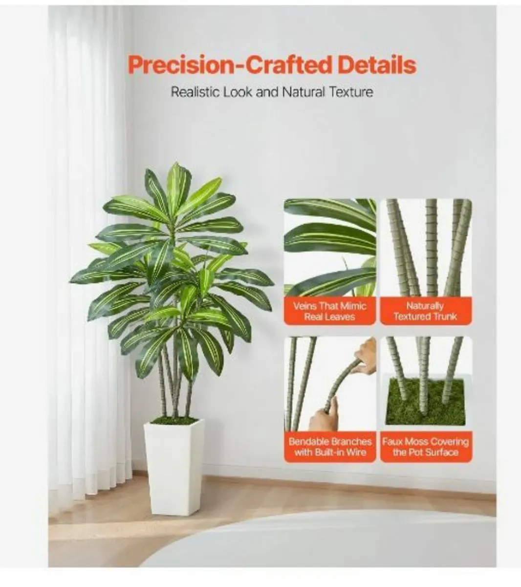 Artificial Dracaena Tree 1524 mm - Image 2