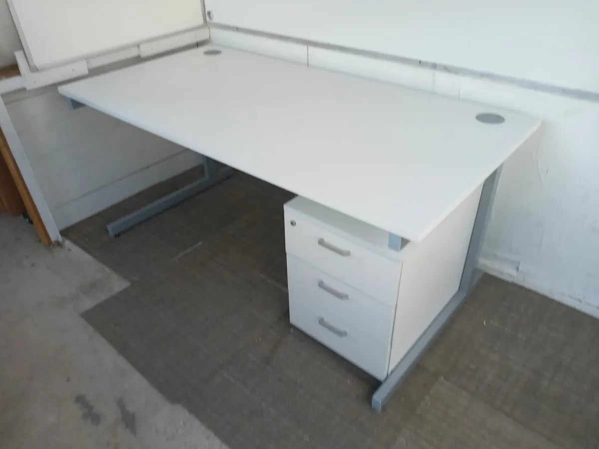 Delivery - Office Desk with Pedestal of Drawers - Image 2
