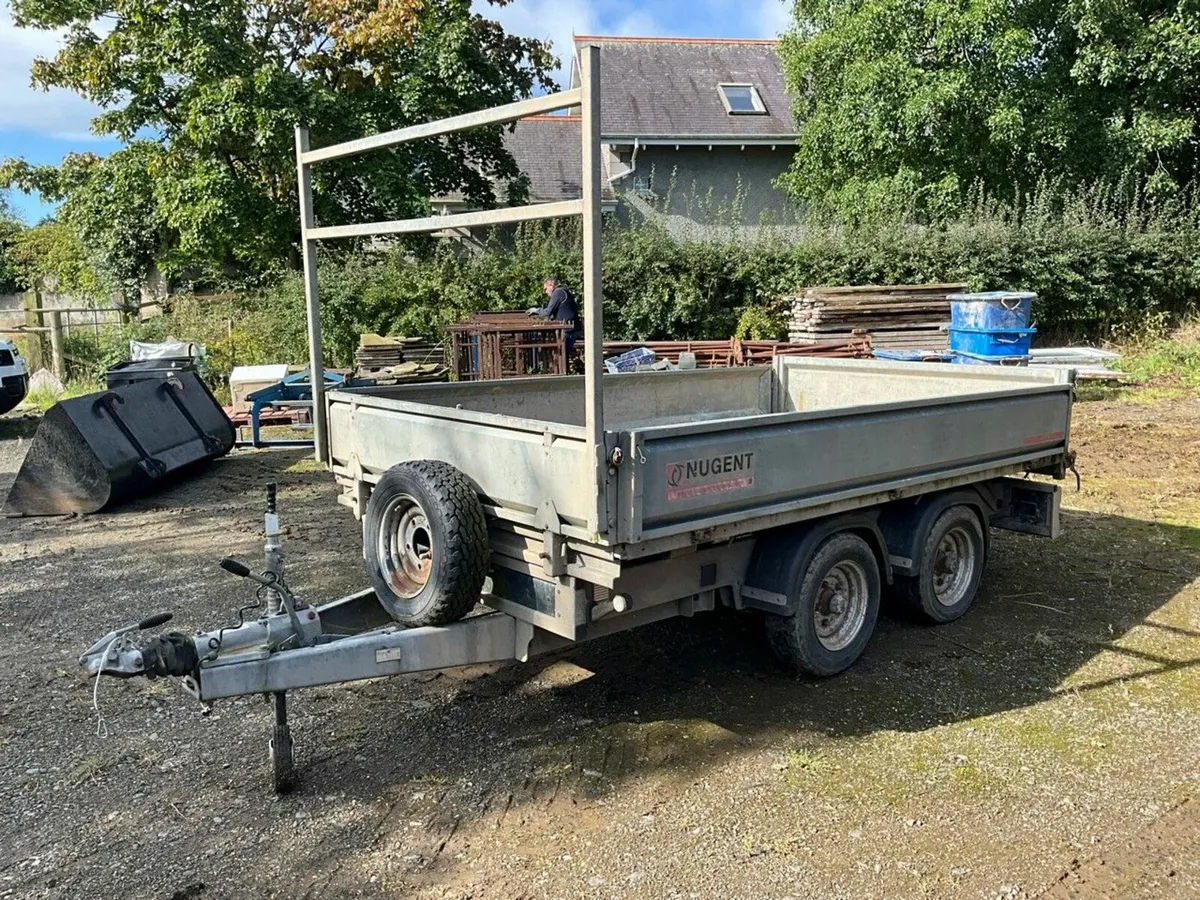 NUGENT 10ft x 5ft 3500KGS TIPPING TRAILER - Image 1