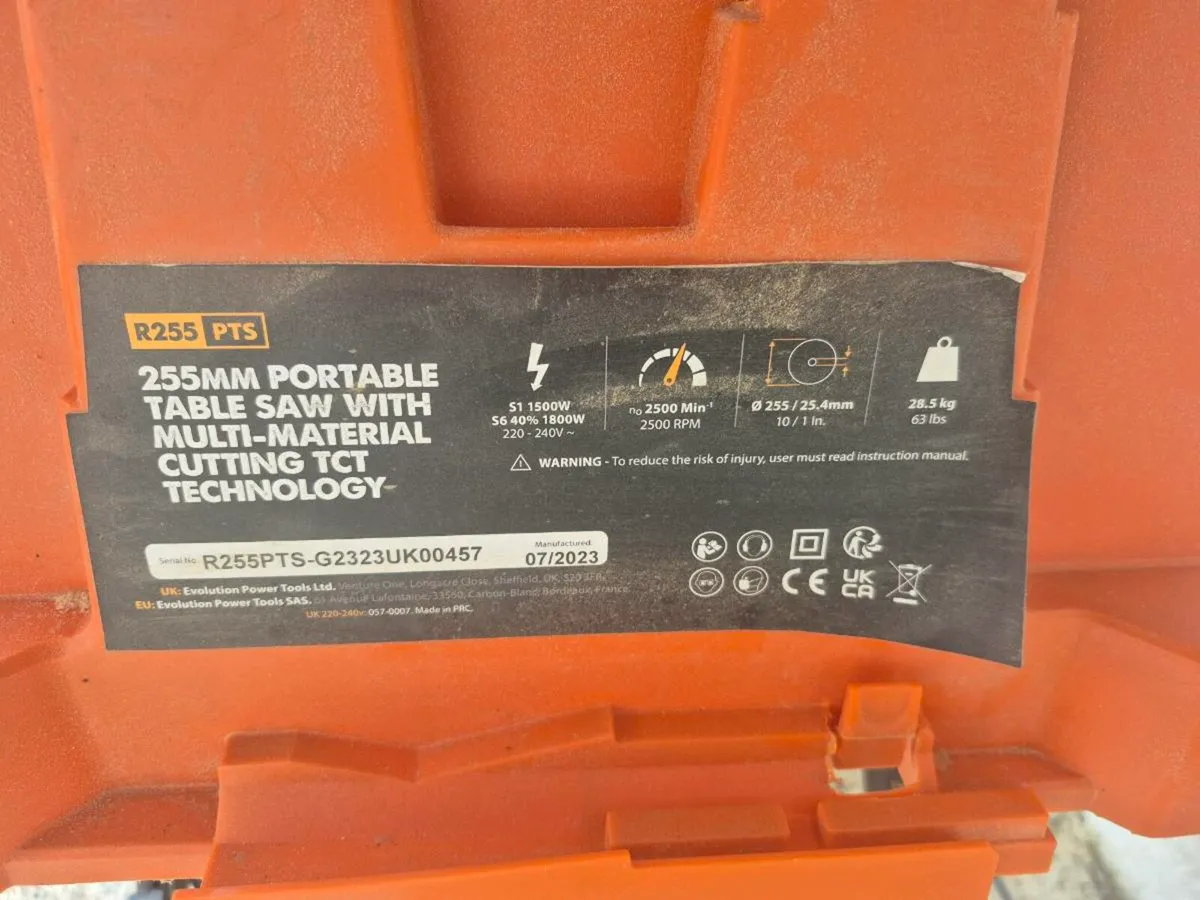 Evolution portable table saw - Image 3
