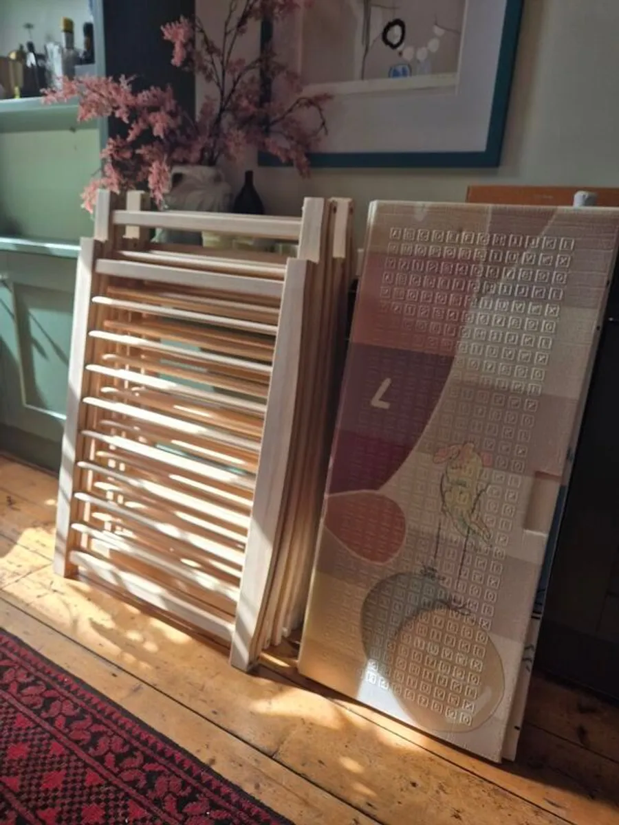 Large Wooden Play Pen - Image 1