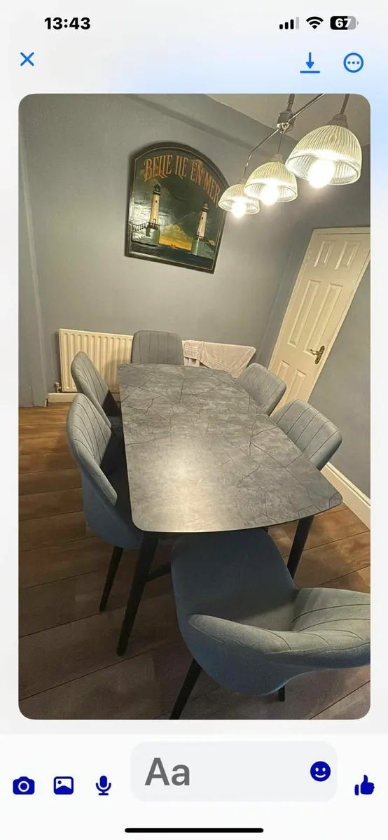 Dining table with chairs