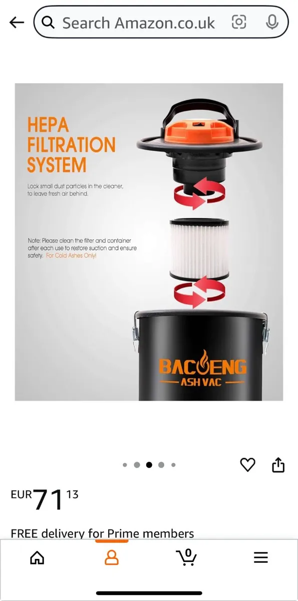 Stove / Fire Ash Vacuum - Image 4