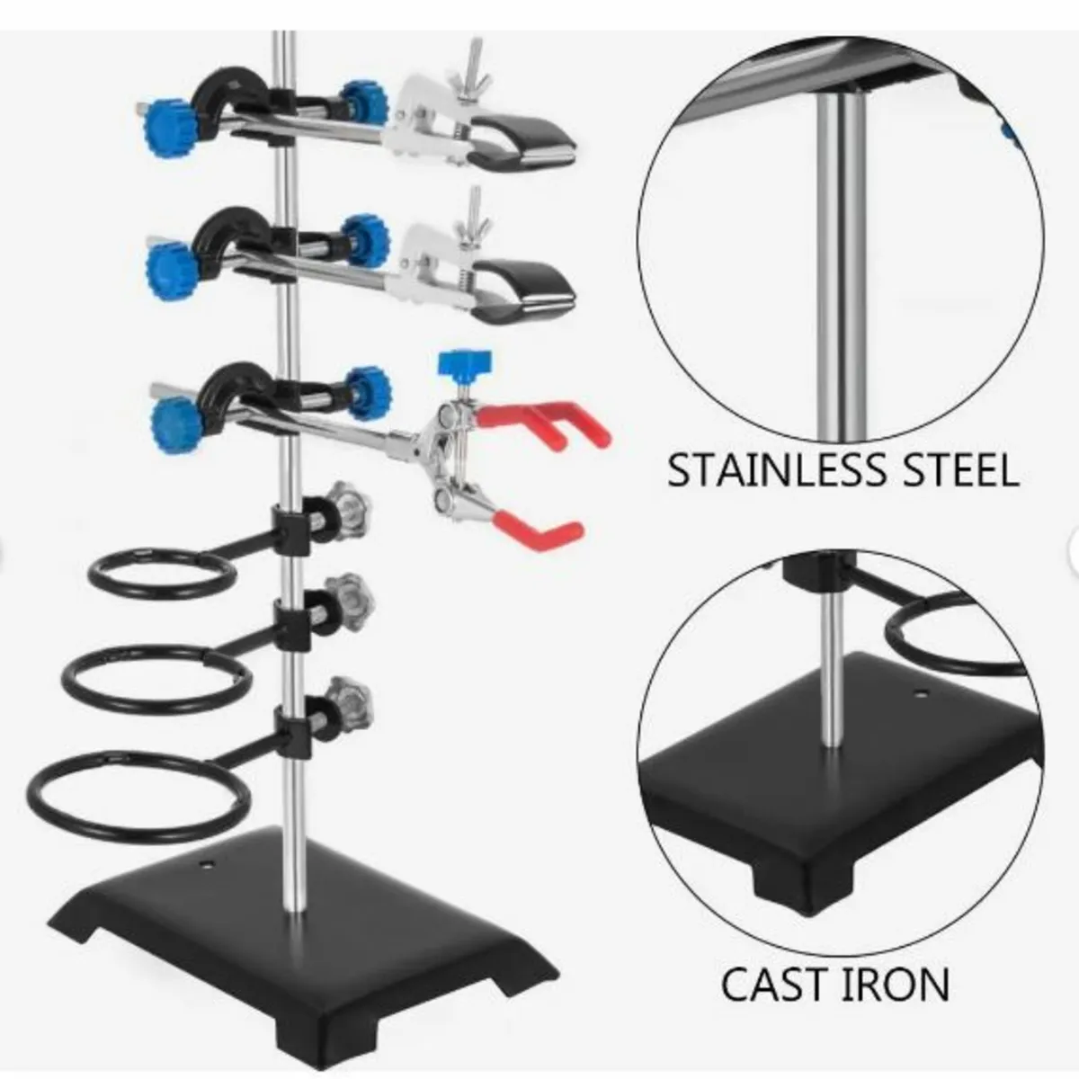 60CM Laboratory Stand Metalware Set - Image 2