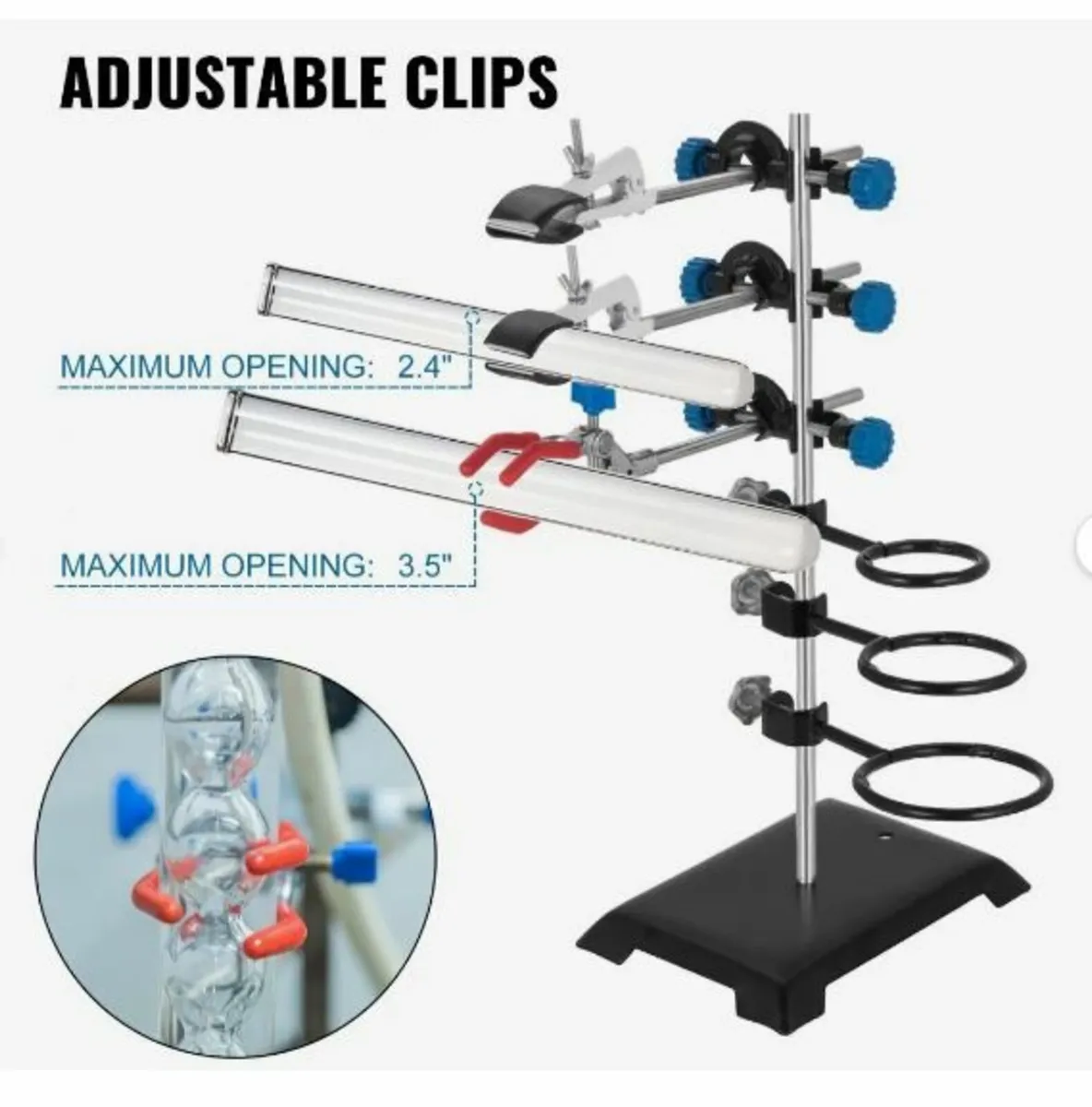 60CM Laboratory Stand Metalware Set - Image 4
