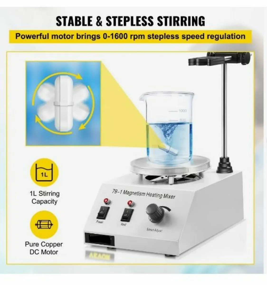 Laboratory Magnetic Stirrer Hot Plate - Image 4