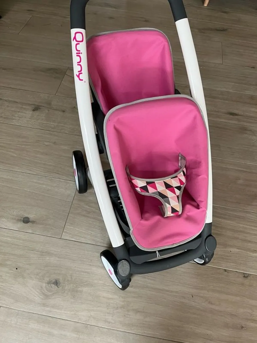 Dolls Quinny Double Buggy - Image 1