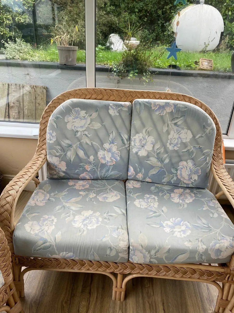 Wicker Conservatory Furniture Set - Image 2