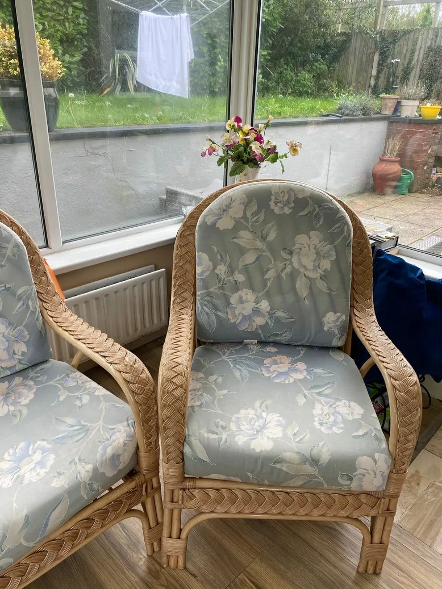 Wicker Conservatory Furniture Set - Image 4