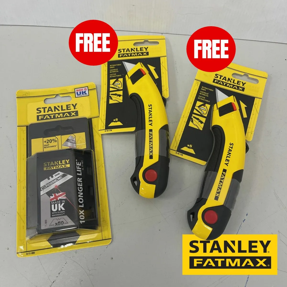 Stanley BUY ONE Fatmax 50pk Of Carbide Blades.....