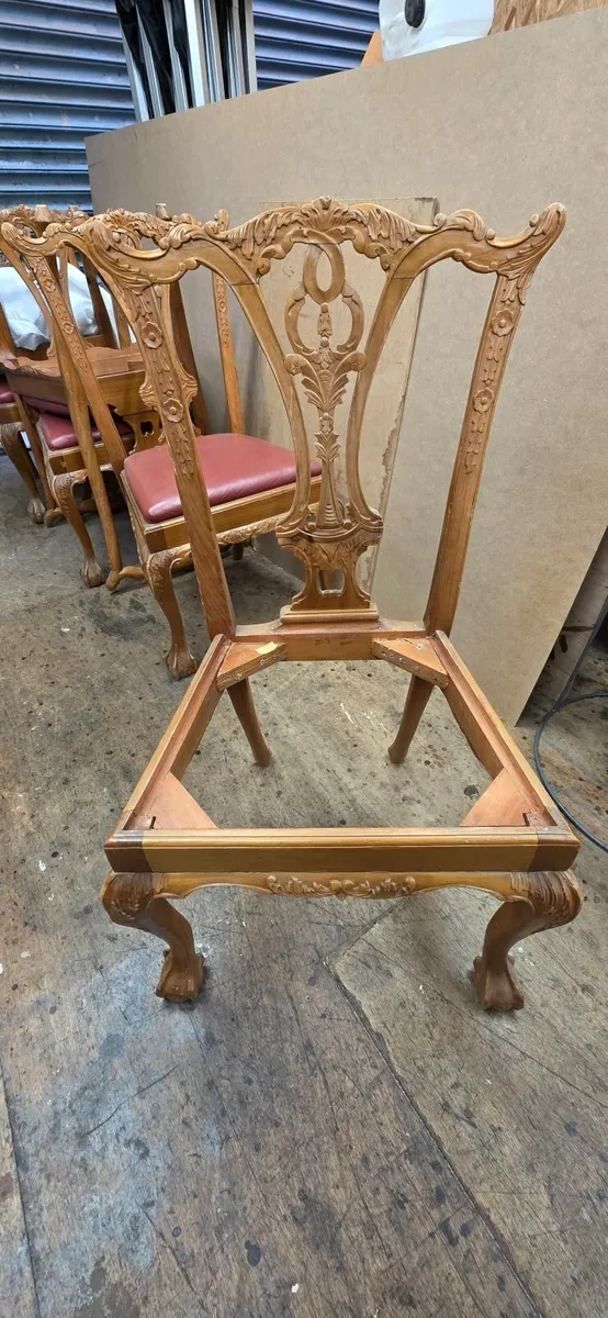6 Carved Dinning chairs.. - Image 3