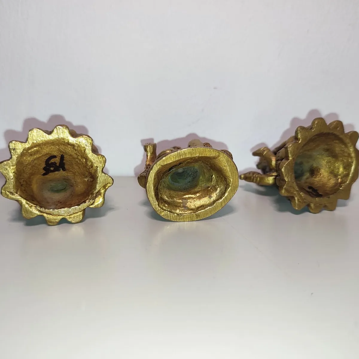 Vintage Brass hindu God Collection Hanuman Lakshmi - Image 2