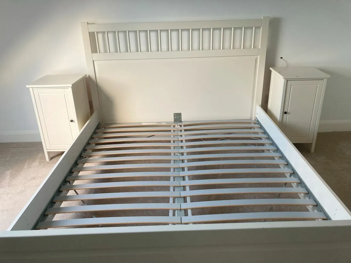 IKEA Hemnes Bed & 2 Bedside Tables Set for Sale! - Image 1