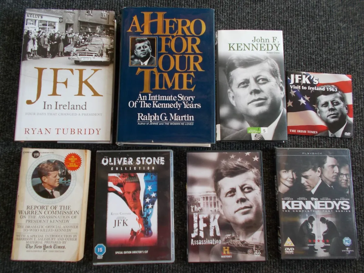 John F. Kennedy Books DVD's Mags etc Lot - Image 2