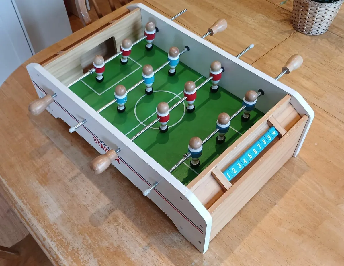 VILAC - Mini Wooden Table Football - Image 1