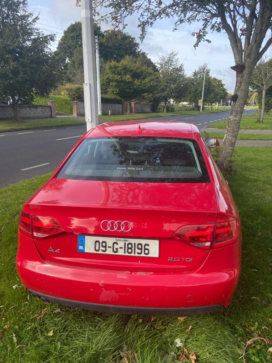Audi A4 Saloon Diesel Red 2009 - Image 1