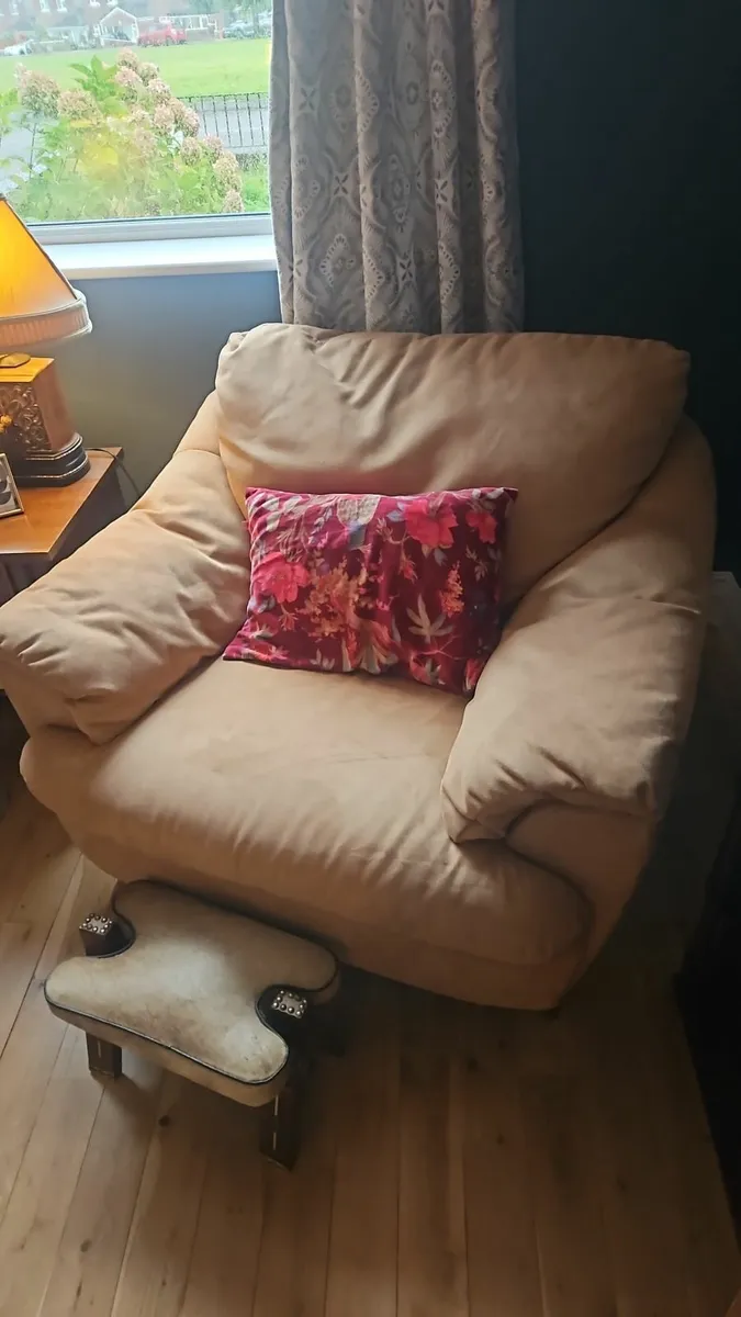 Comfy brown arm chair