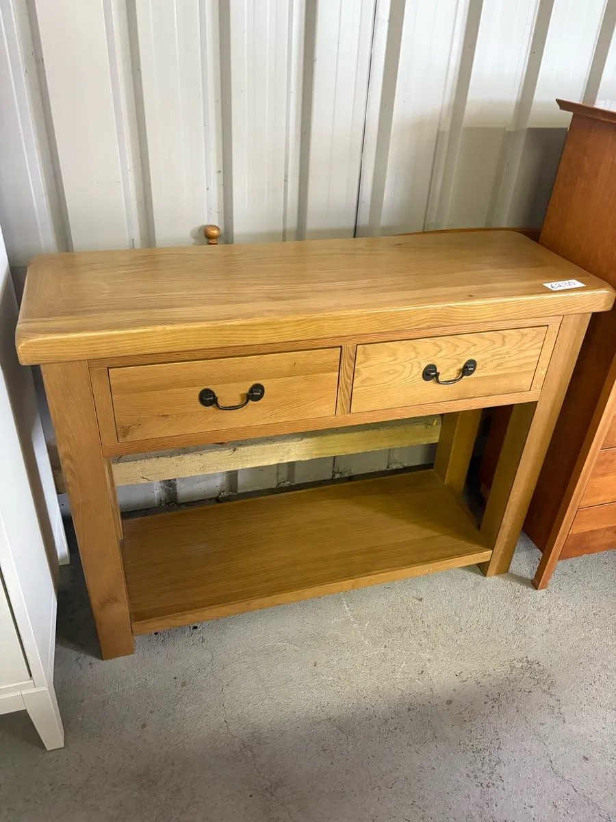 Oak hall table