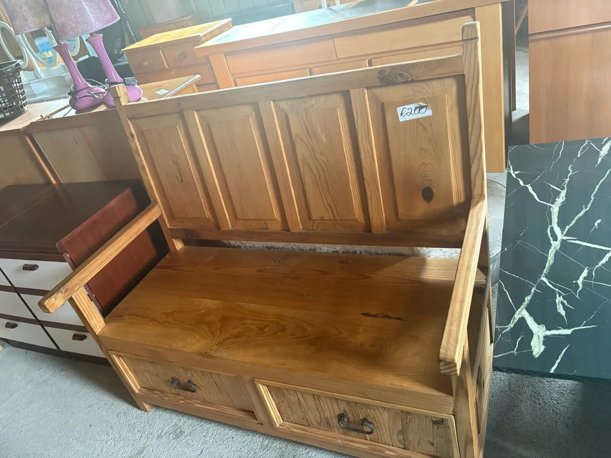 Mexican pine monks bench - Image 1