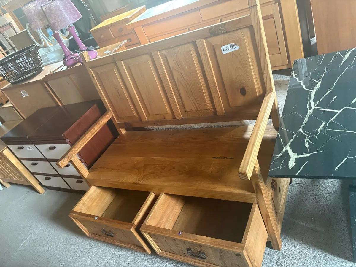 Mexican pine monks bench - Image 2