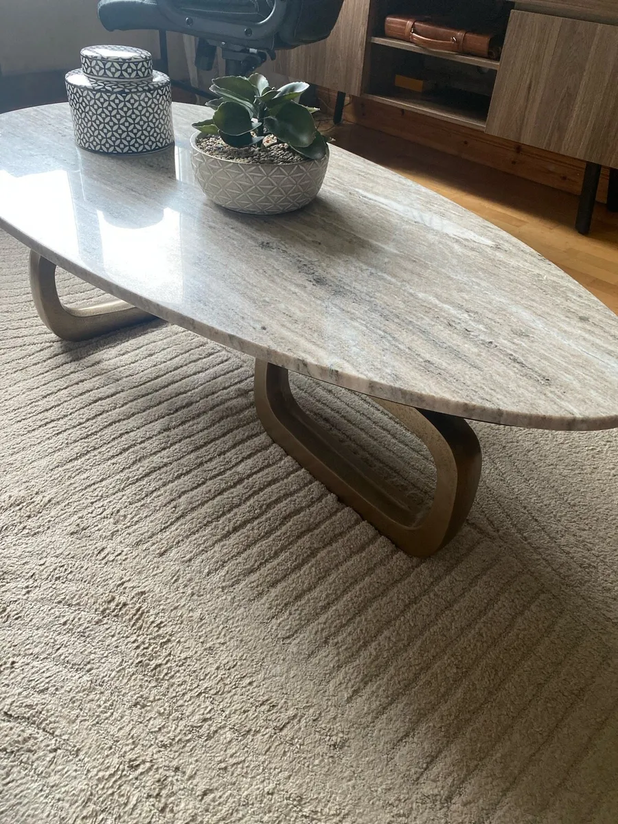 Solid marble coffee table - Image 1