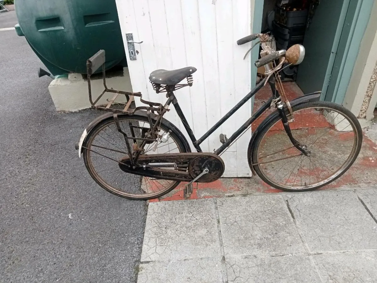 Ladies triumph high nelly bicycle - Image 1