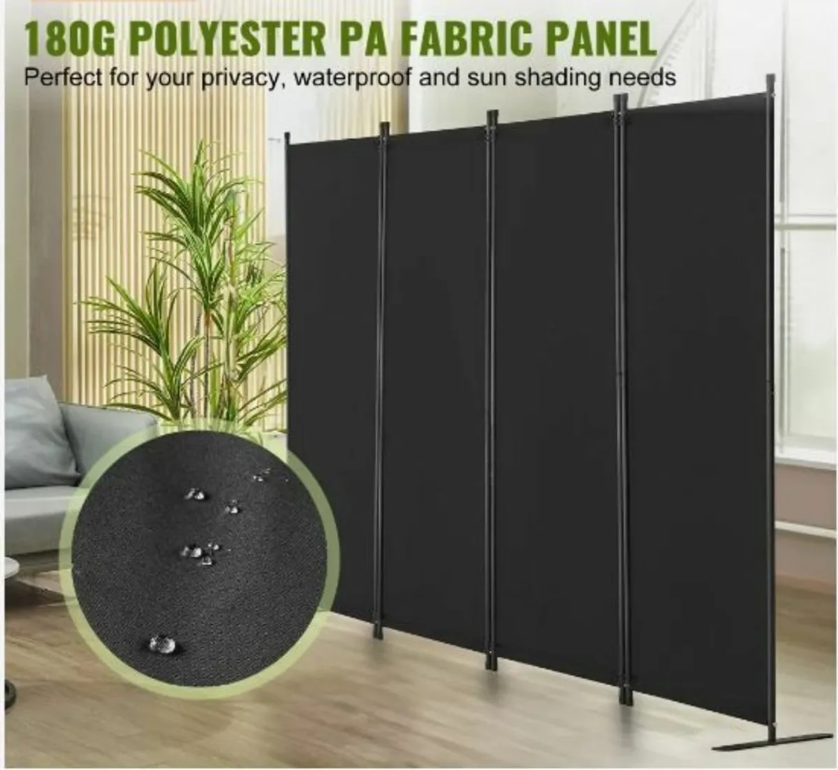 Room Divider, 4 Panel Room Dividers - Image 2