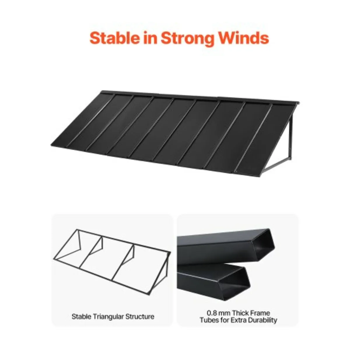 Window Awning Door Canopy 44x24 in Outdoor Patio S - Image 4